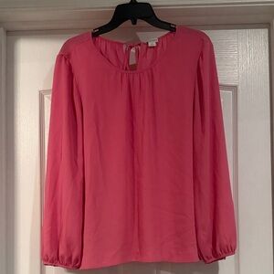 J. Crew Vibrant Pink Blouse
